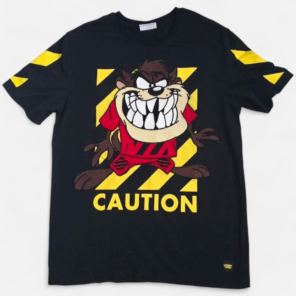 Looney Tunes‎ Tasmanian Devil Caution Graphic Tee Large